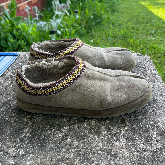 UGG Tasman Tan Suede Shoes Slippers - Picture 1 of 8